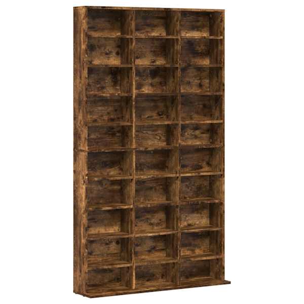 vidaXL CD-kapp, suitsutatud tamm, 102 x 23 x 177,5 cm, tehispuit