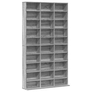 vidaXL CD-kapp, hall Sonoma tamm, 102 x 23 x 177,5 cm, tehispuit