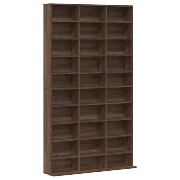vidaXL CD-kapp, pruun tamm, 102 x 23 x 177,5 cm, tehispuit