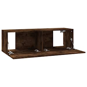 Nástěnná TV skříňka kouřový dub 100x30x30 cm kompozitní dřevo - obrázek 7