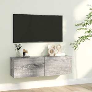 TV skříňka šedá sonoma 100 x 30 x 30 cm kompozitní dřevo - obrázek 1