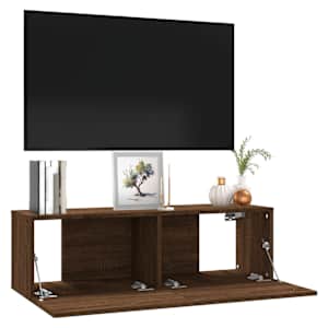 TV skříňka hnědý dub 100 x 30 x 30 cm kompozitní dřevo - obrázek 4