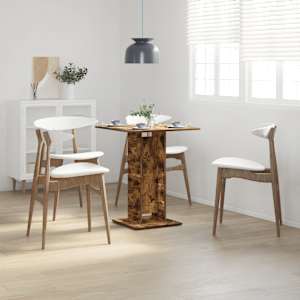 Bistro stolek kouřový dub 60 x 60 x 75 cm kompozitní dřevo - obrázek 3