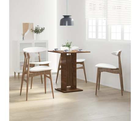 vidaXL Table de bistro Ch&ecirc;ne marron 60x60x75 cm Bois d'ing&eacute;nierie