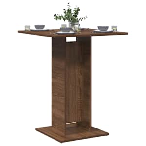 Bistro stolek hnědý dub 60 x 60 x 75 cm kompozitní dřevo - obrázek 1