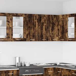 Viseča omarica “Lyon” dimljeni hrast 60x31x60cm konstruiran les