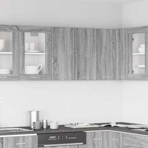 Viseča omarica “Lyon” siva sonoma 60x31x60 cm konstruiran les