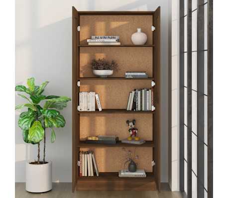 vidaXL Noćni ormarić boja smeđeg hrasta 82,5 x 30,5 x 185,5 cm drveni