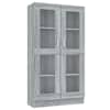 vidaXL vitriinkapp, hall Sonoma tamm, 82,5x30,5x150 cm, tehispuit