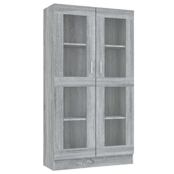 vidaXL vitriinkapp, hall Sonoma tamm, 82,5x30,5x150 cm, tehispuit