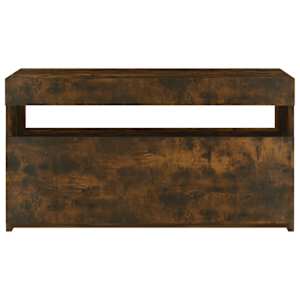 TV skříňka s LED osvětlením kouřový dub 75 x 35 x 40 cm - obrázek 5