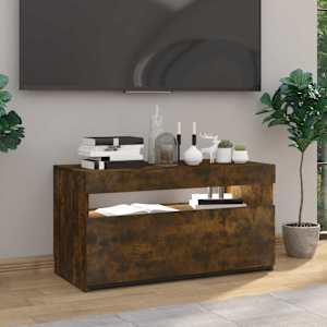 TV skříňka s LED osvětlením kouřový dub 75 x 35 x 40 cm - obrázek 4