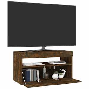 TV skříňka s LED osvětlením kouřový dub 75 x 35 x 40 cm - obrázek 2