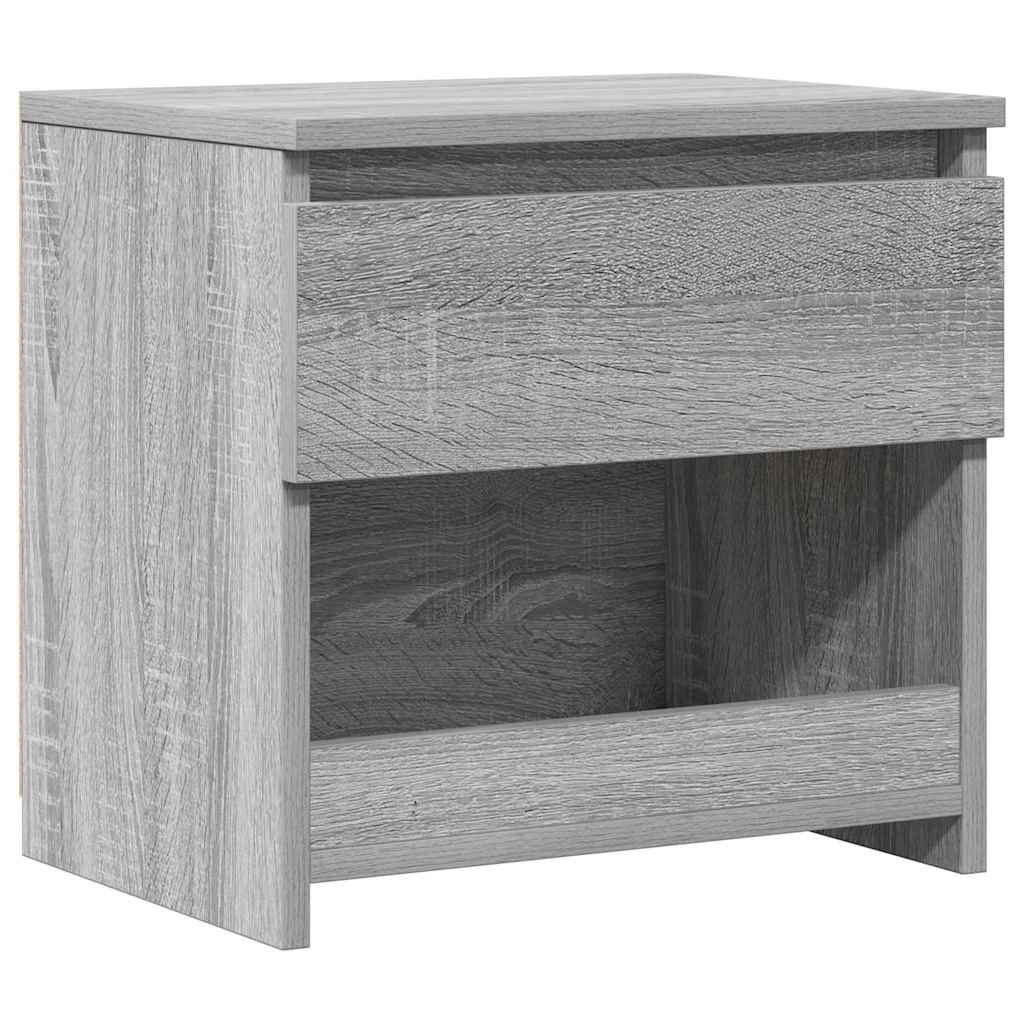 vidaXL Noční stolek šedý sonoma 40 x 30 x 39 cm kompozitní dřevo