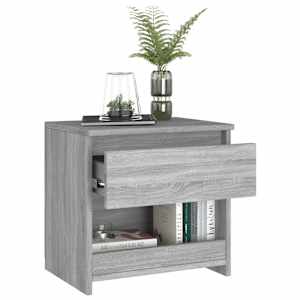 vidaXL Κομοδίνο Γκρι Sonoma 40 x 30 x 39 εκ. από Επεξεργασμένο Ξύλο
