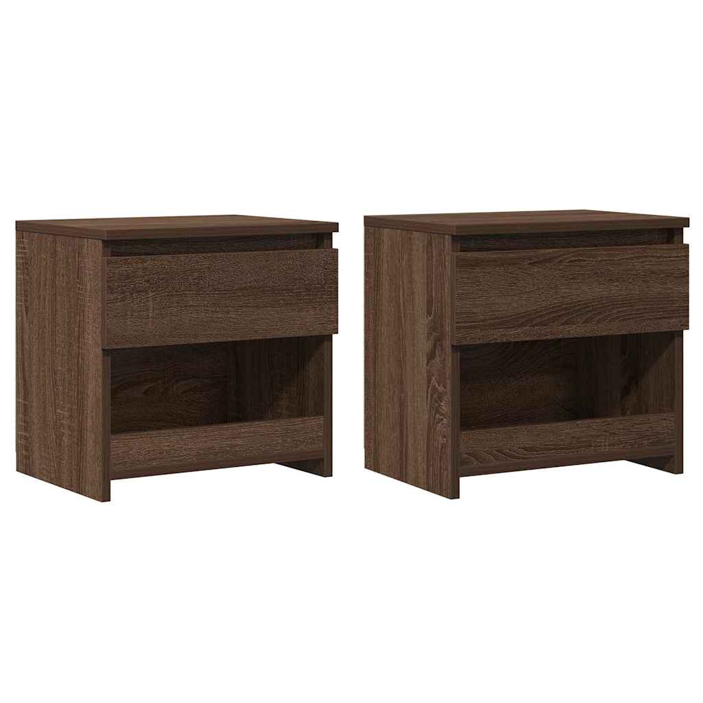 vidaXL Noční stolky 2 ks hnědý dub 40 x 30 x 39 cm kompozitní dřevo