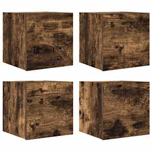 Nástěnné TV skříňky 2 ks kouřový dub 30,5 x 30 x 30 cm - obrázek 2