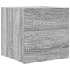 vidaXL seinale paigaldatav telerikapp, hall Sonoma, 30,5 x 30 x 30 cm