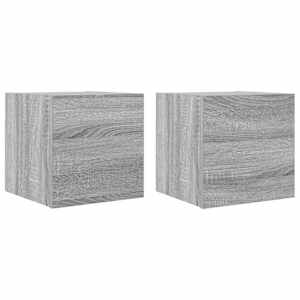 Nástěnné TV skříňky 2 ks šedé sonoma 30,5 x 30 x 30 cm - obrázek 2