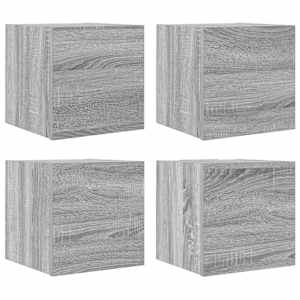 Nástěnné TV skříňky 4 ks šedé sonoma 30,5 x 30 x 30 cm - obrázek 2