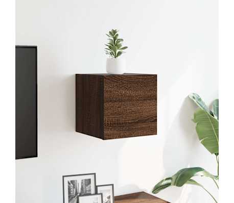 vidaXL Tv-wandmeubel 30,5x30x30 cm bruin eikenkleur