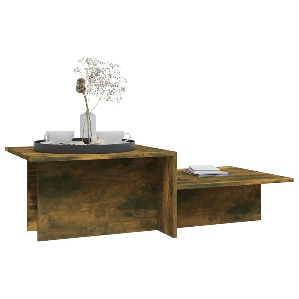 Coffee Table Smoked Oak 111.5x50x33 Cm Engineered Wood VidaXL 15 width=274