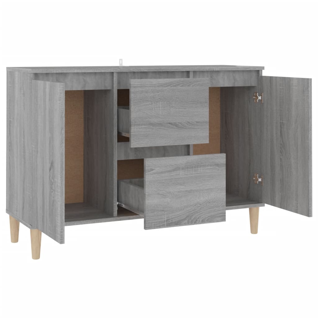 

vidaXL Dressoir 103,5x35x70 cm bewerkt hout grijs sonoma eikenkleurig