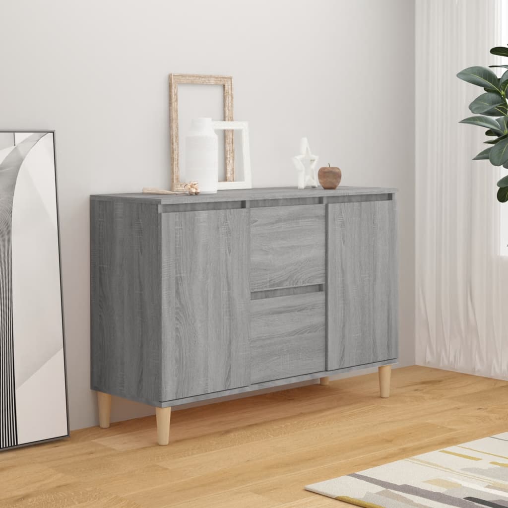 vidaXL Sideboard Grau Sonoma-Eiche 103,5x35x70 cm Holzwerkstoff