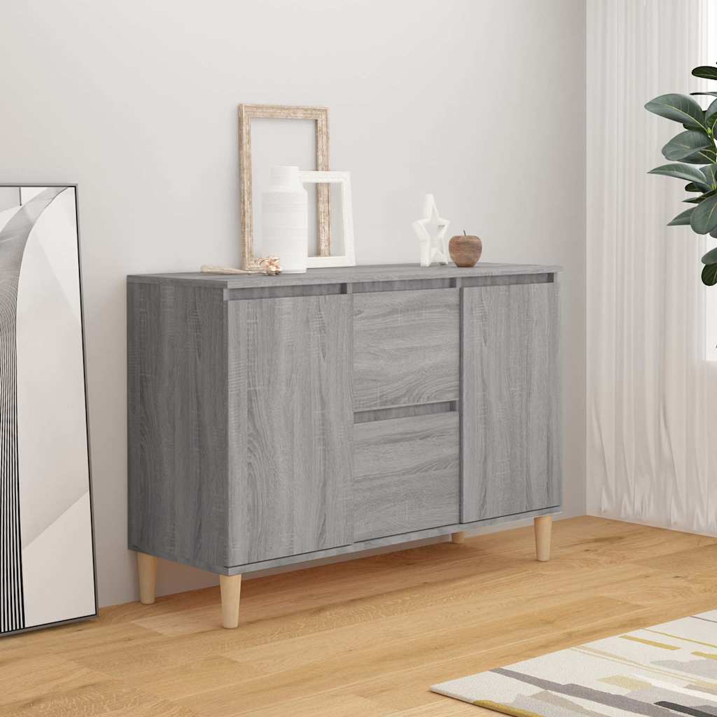 vidaXL Szafka, szary d�b sonoma, 101x35x70 cm, materia� drewnopochodny