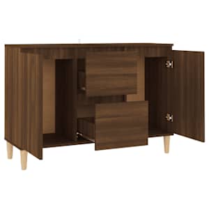 Příborník hnědý dub 101 x 35 x 70 cm kompozitní dřevo - obrázek 3
