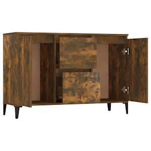 Příborník kouřový dub 102 x 35 x 70 cm kompozitní dřevo - obrázek 5