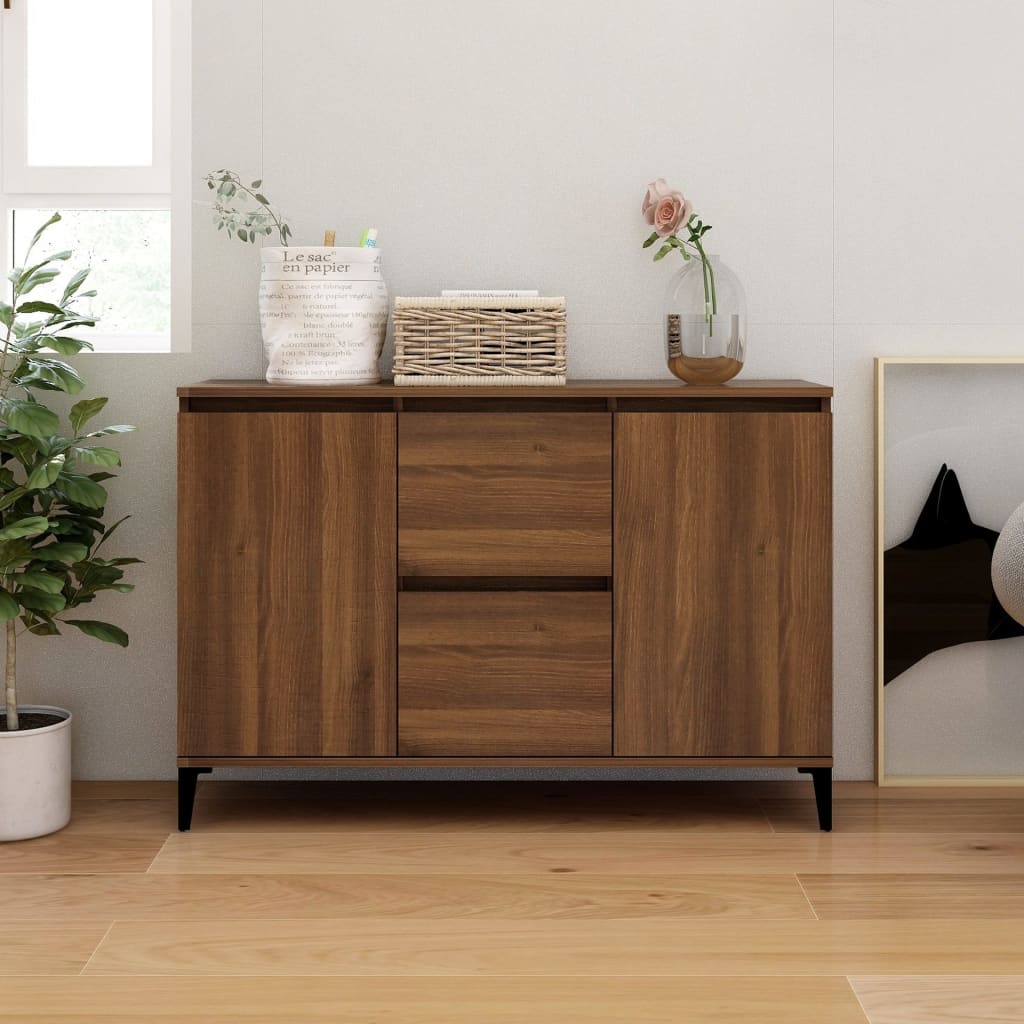 vidaXL Sideboard Braun Eichen-Optik 104x35x70 cm Holzwerkstoff