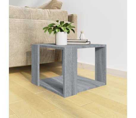 vidaXL Coffee Table Grey Sonoma 40x40x30 cm Engineered Wood