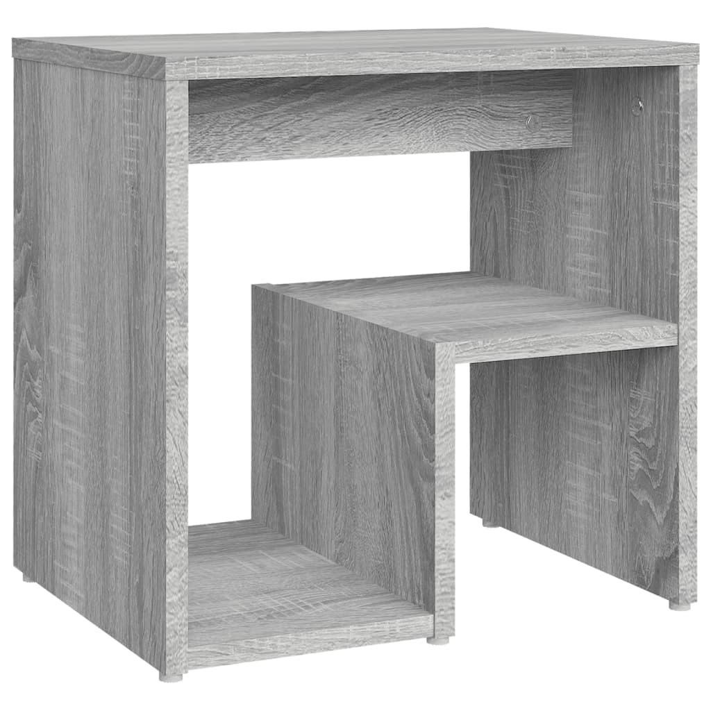vidaXL Nachtkastjes 2 st 40x30x40 cm bewerkt hout grijs sonoma eiken afbeelding