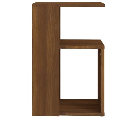 vidaXL Table d'appoint Ch&ecirc;ne marron 36x30x56 cm Bois d'ing&eacute;nierie