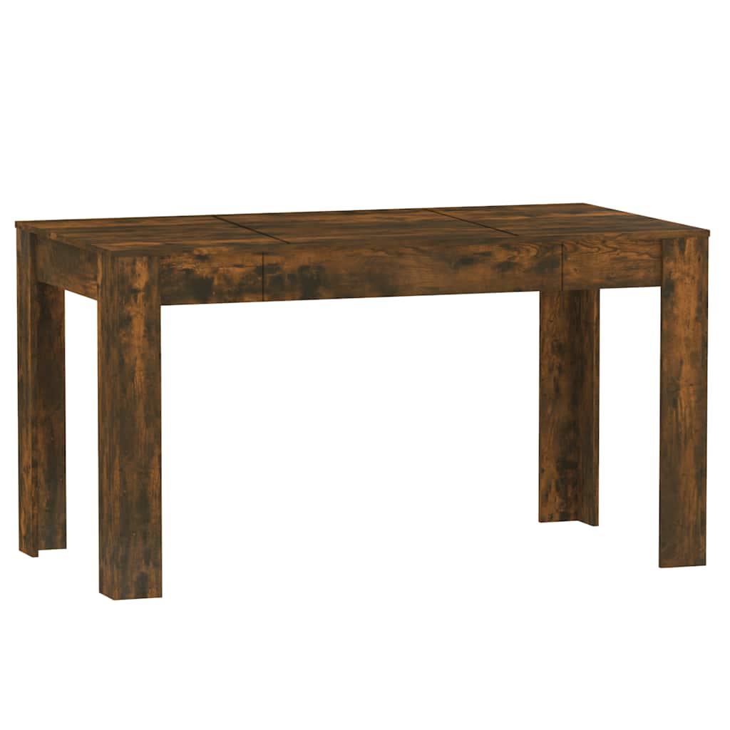 vidaXL Jídelní stůl kouřový dub 140 x 74,5 x 76 cm kompozitní dřevo
