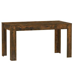 Jídelní stůl kouřový dub 140 x 74,5 x 76 cm kompozitní dřevo - obrázek 2