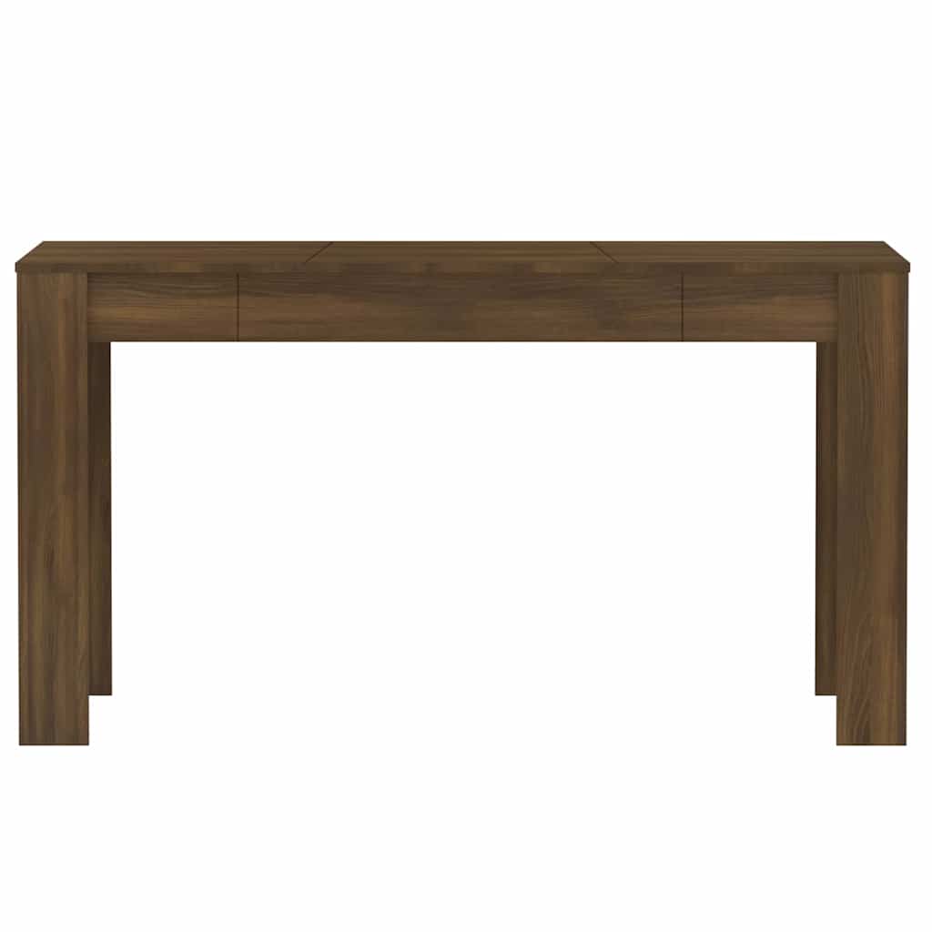 vidaXL Ruokapöytä ruskea tammi 140x74,5x76 cm tekninen puu