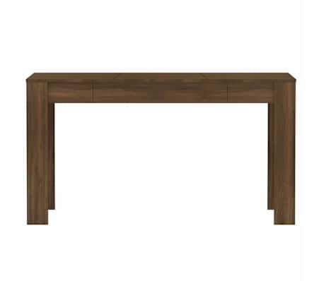 vidaXL Eettafel 140x74,5x76 cm bewerkt hout bruin eikenkleur