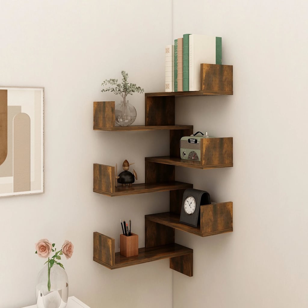 corner wall bookcase
