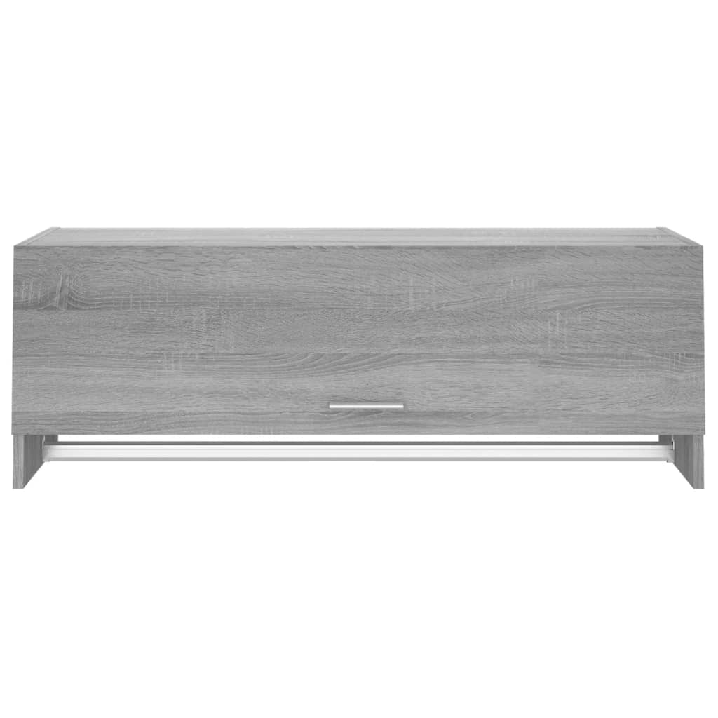vidaXL szürke sonoma színű szerelt fa ruhásszekrény 100 x 32,5 x 35 cm