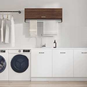 Garderobna omara rjavi hrast 100x32,5x35 cm konstruiran les