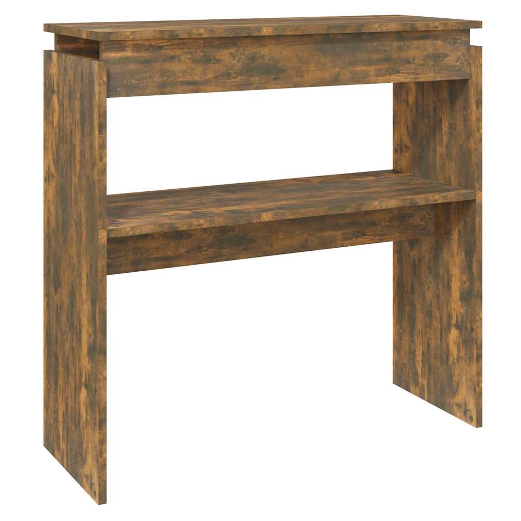 vidaXL Konzolový stolek kouřový dub 80 x 30 x 80 cm kompozitní dřevo
