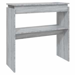 vidaXL konsoollaud, hall Sonoma tamm, 80x30x80 cm, tehispuit