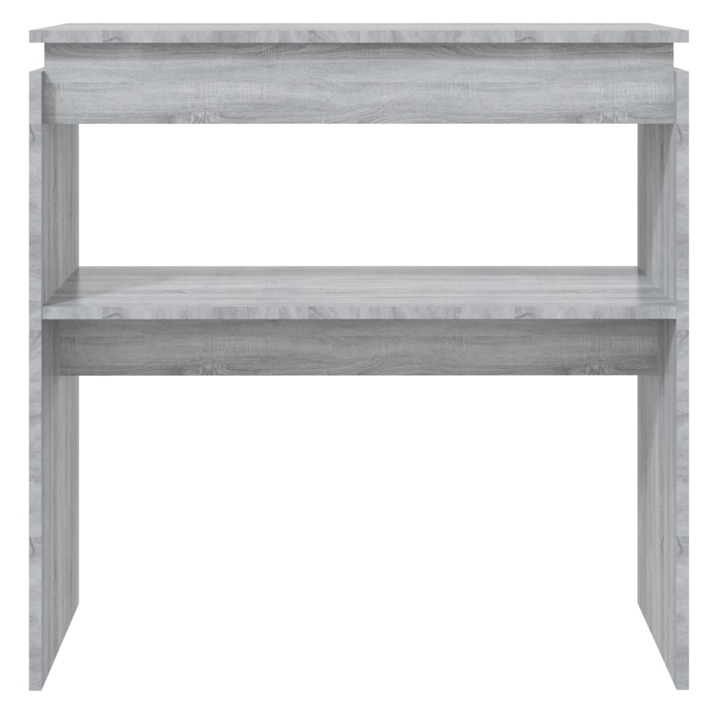 vidaXL Tavolino Consolle Grigio Sonoma 80x30x80 cm Legno Multistrato