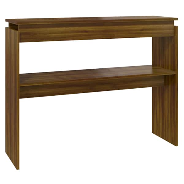 vidaXL konsoollaud, suitsutatud tamm, 102x30x80 cm, tehispuit