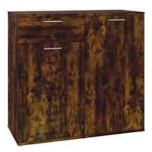 vidaXL puhvetkapp, suitsutatud tamm, 80x36x75 cm, tehispuit
