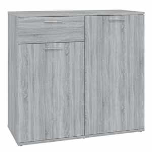 vidaXL puhvetkapp, hall Sonoma tamm, 80 x 36 x 75 cm, tehispuit