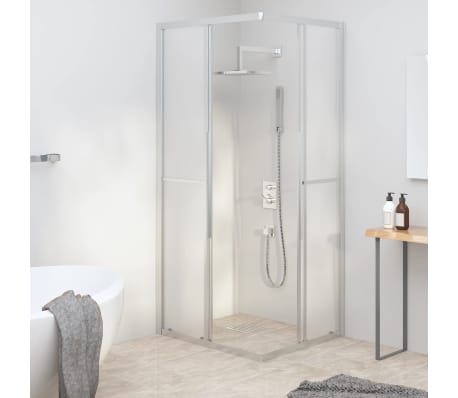 vidaXL Shower Cabin Frosted ESG 80x70x180 cm