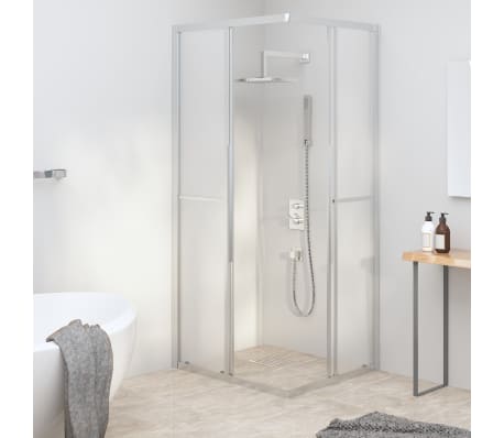 vidaXL Cabine de douche ESG dépoli 90x70x180 cm